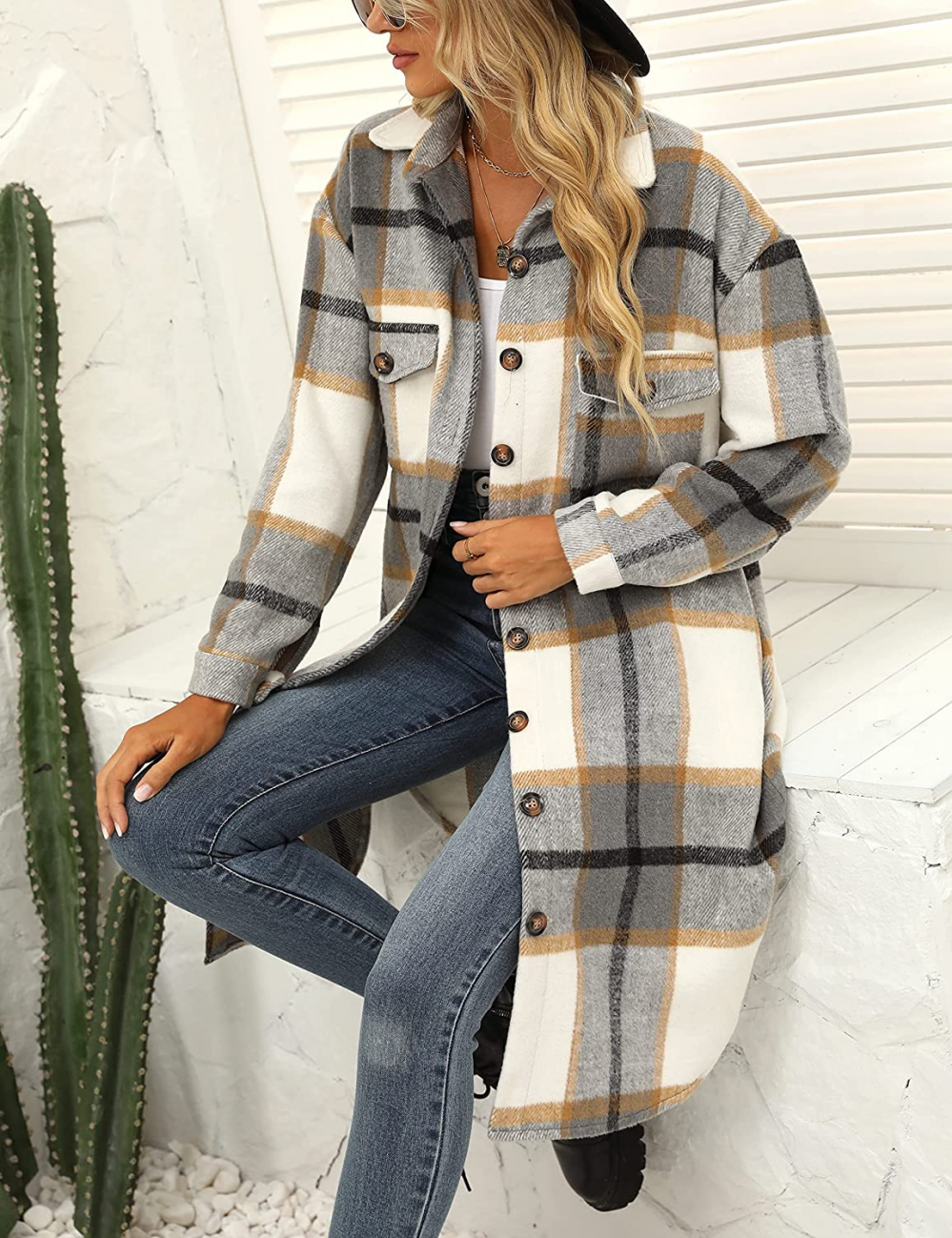 WW | Long & Trendy Wool Jacket