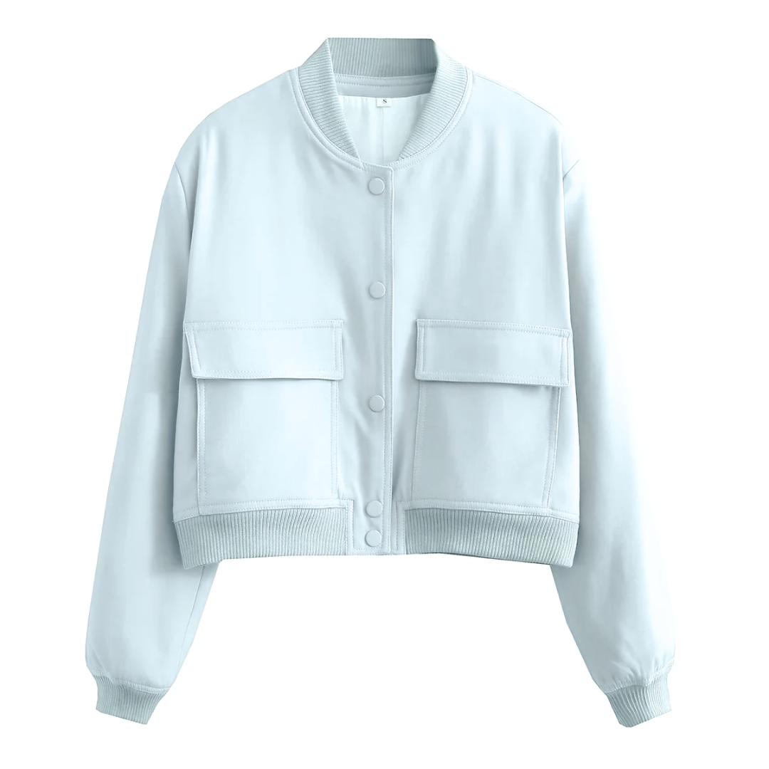 WW | Cropped Varsity Jacket Stylish & casual