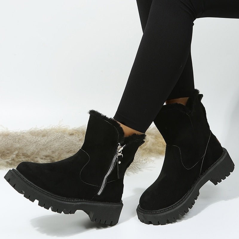 WW | Winterstiefel für Damen Warme, wasserdichte Damen-Winterschuhe