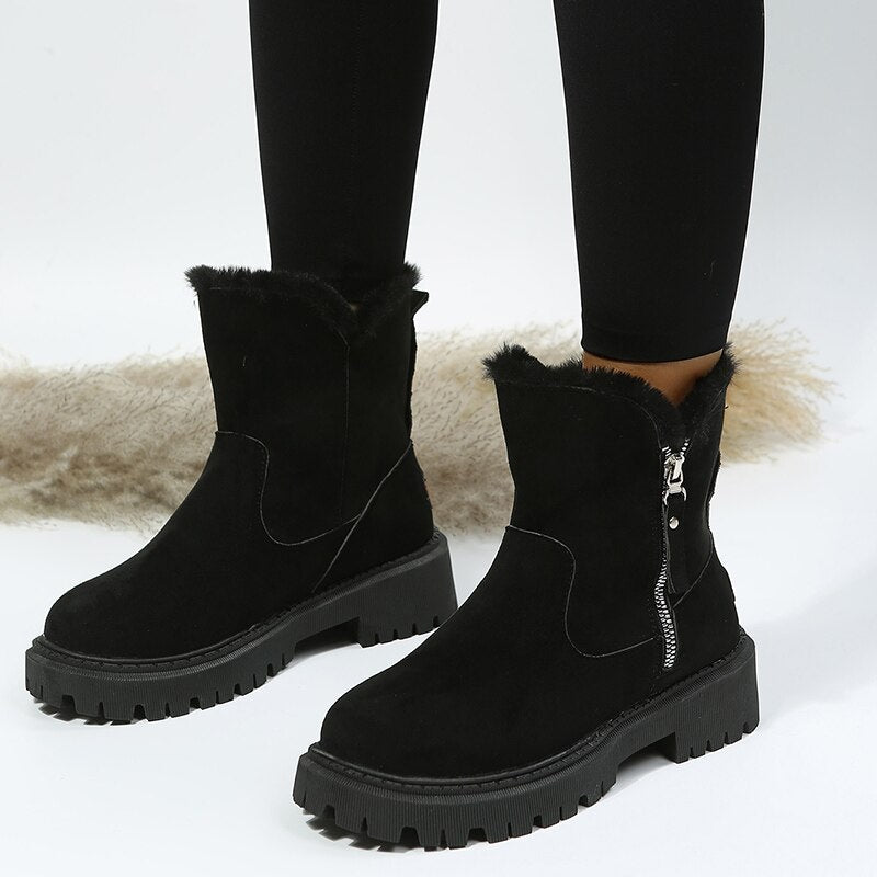 WW | Winterstiefel für Damen Warme, wasserdichte Damen-Winterschuhe