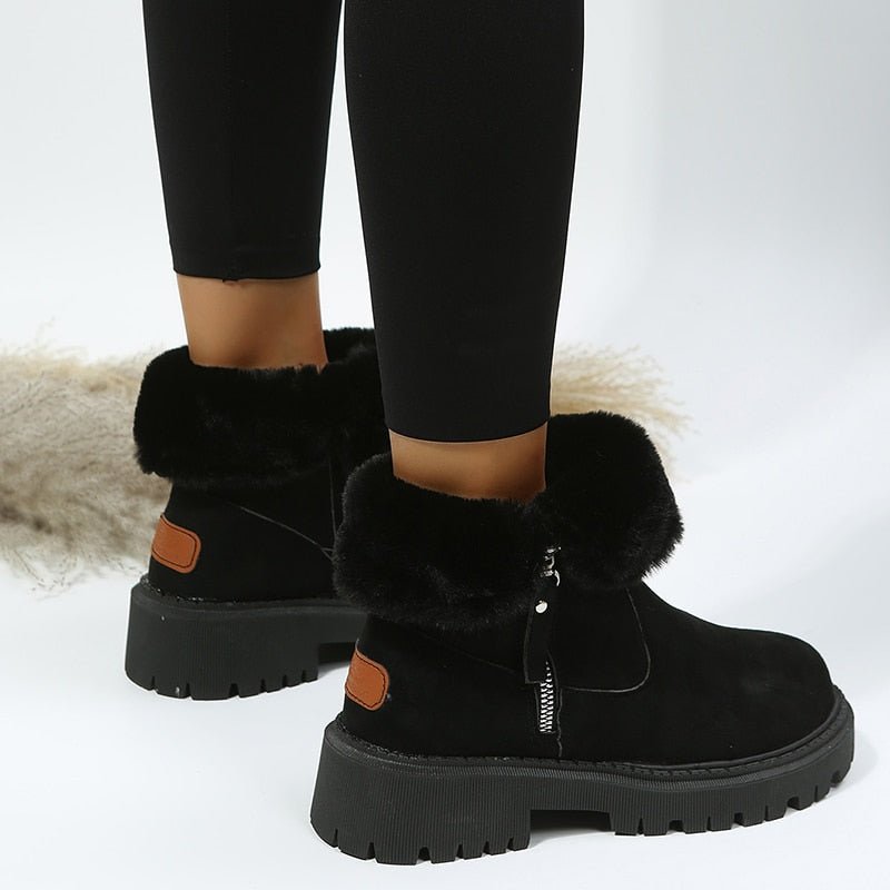 WW | Winterstiefel für Damen Warme, wasserdichte Damen-Winterschuhe