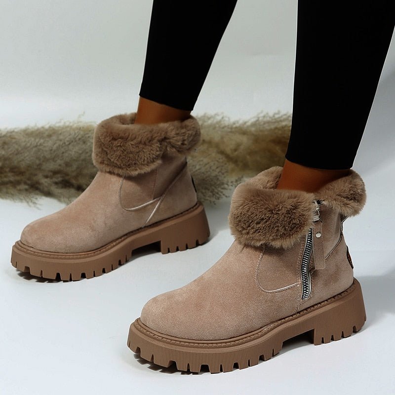 WW | Winterstiefel für Damen Warme, wasserdichte Damen-Winterschuhe