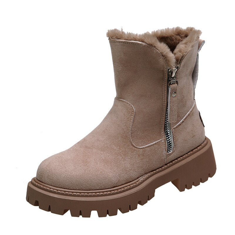 WW | Winterstiefel für Damen Warme, wasserdichte Damen-Winterschuhe