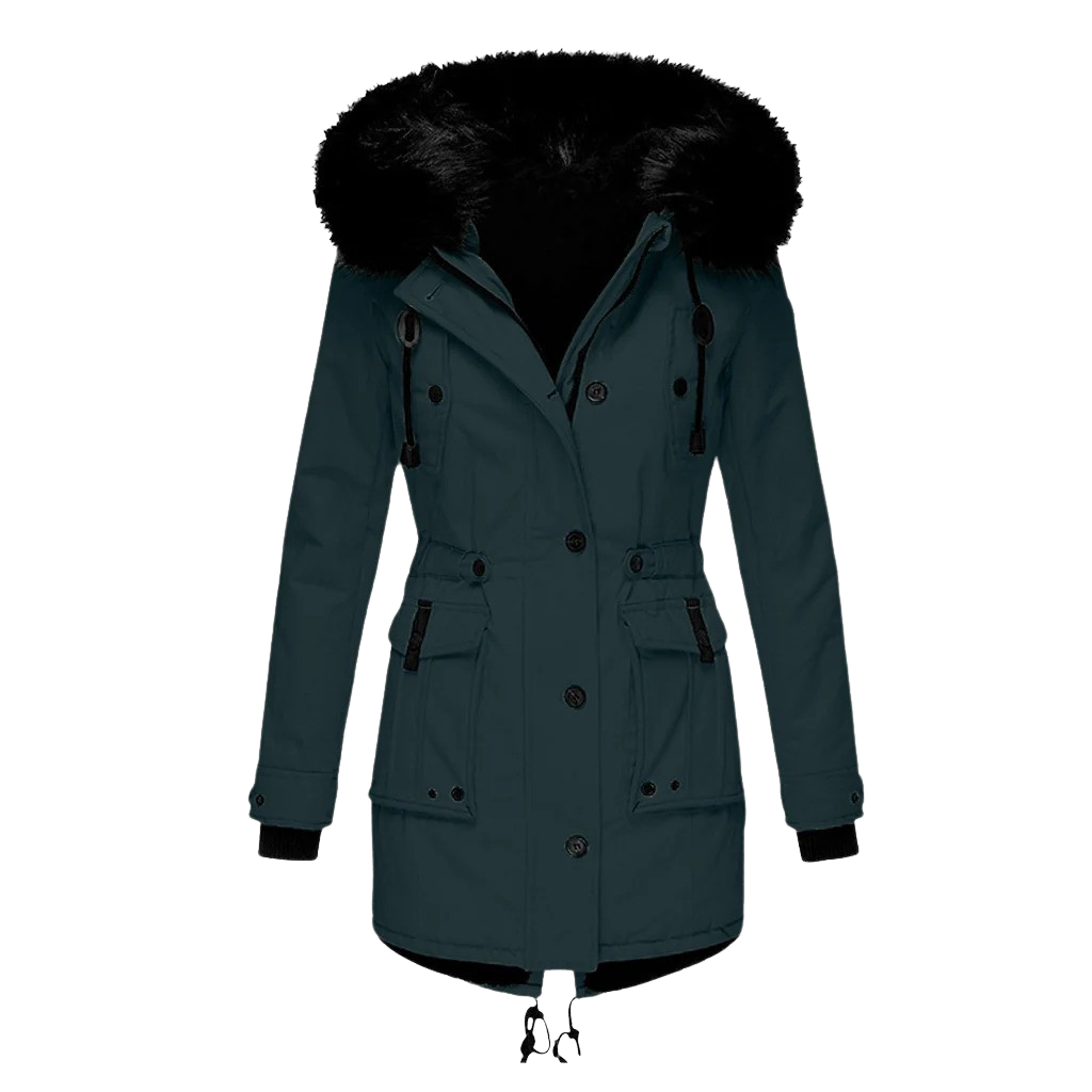 WW | Warm winter jacket with hood for women