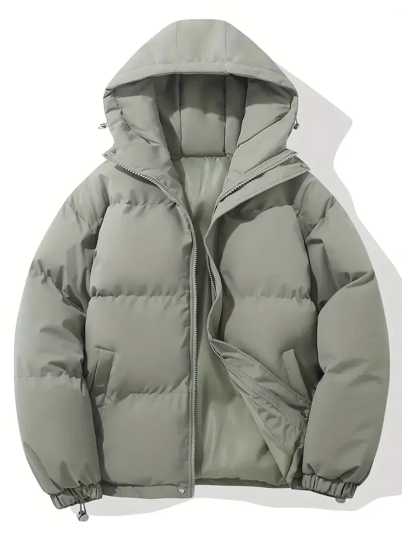 WW | Men's Winter Quilted Jacket with Hooded Design