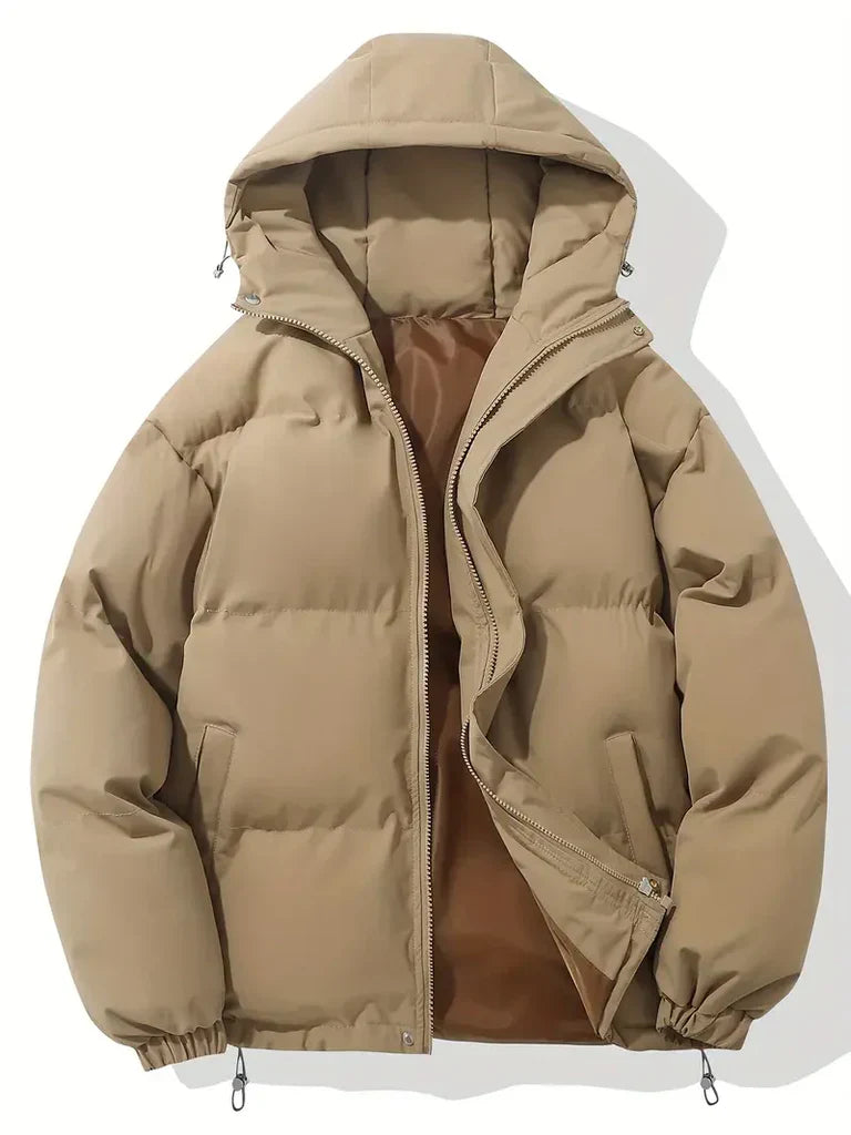 WW | Plus Size Puffer Jacket - Hooded Padded Hip-Length Jacket