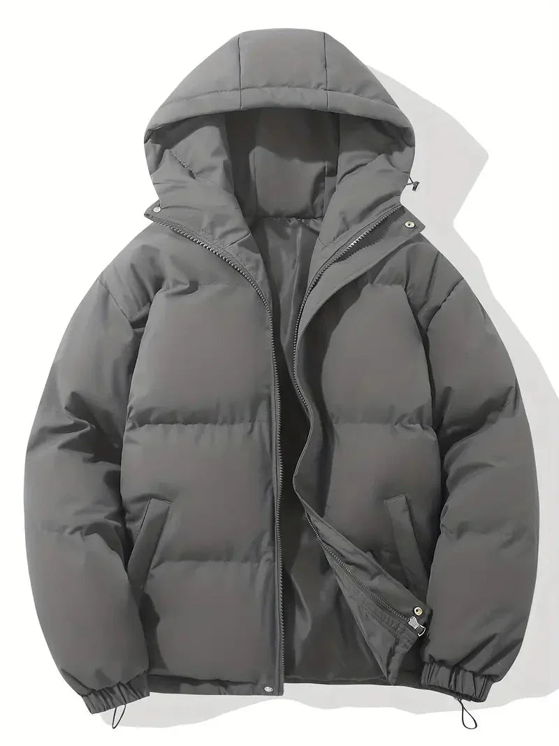 WW | Men's Winter Quilted Jacket with Hooded Design