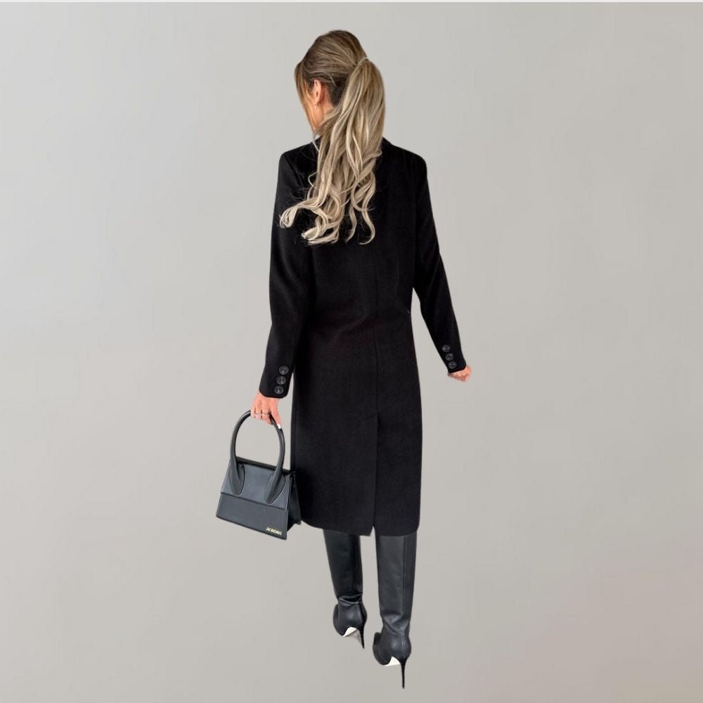 WW | Long Breast Coat - Tailored Fit - Classic Wool Blend Elegance