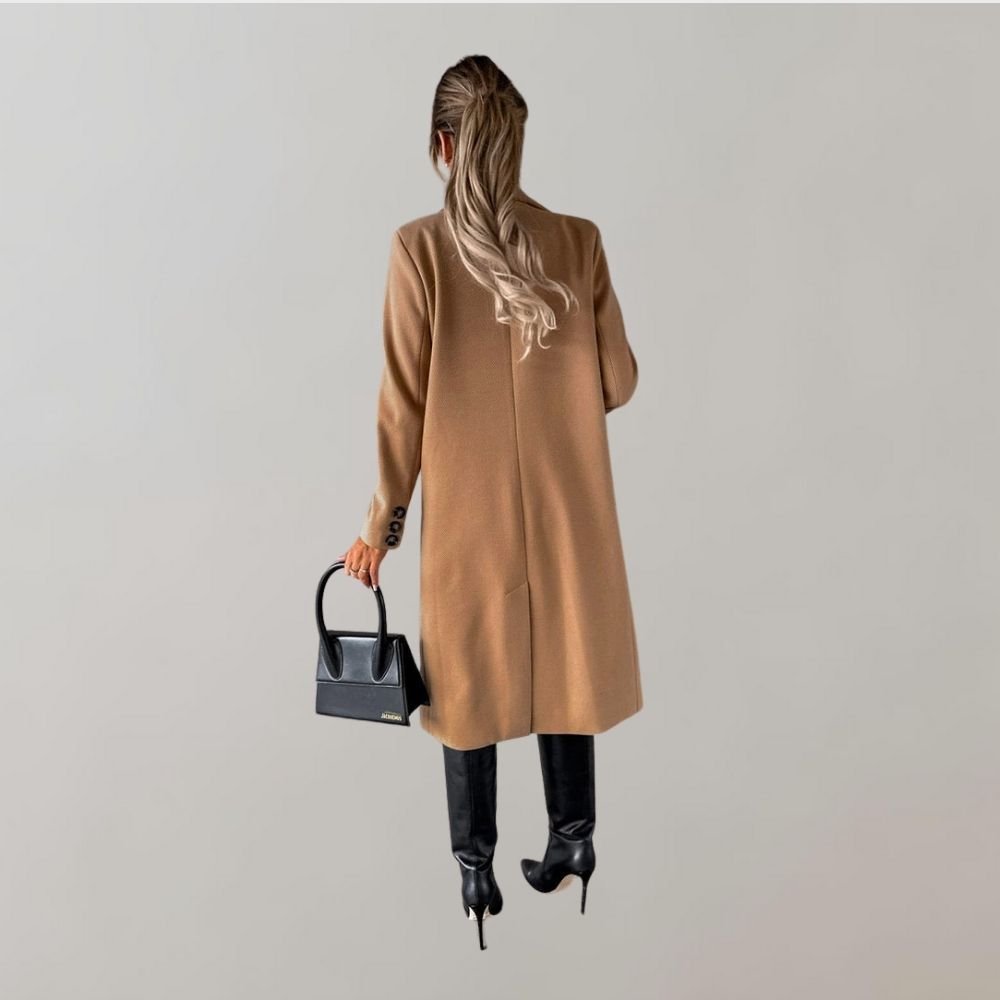 WW | Long Breast Coat - Tailored Fit - Classic Wool Blend Elegance