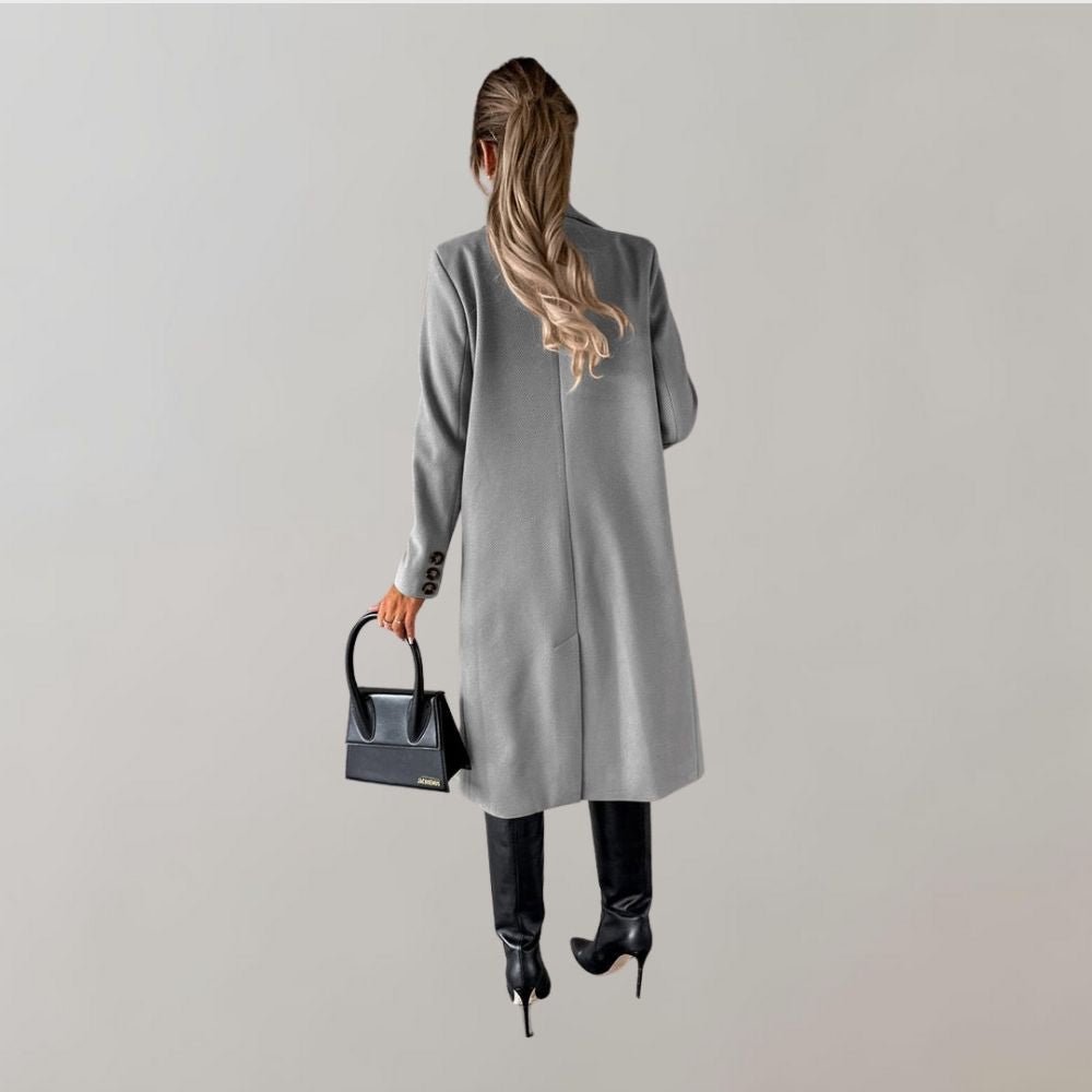 WW | Long Breast Coat - Tailored Fit - Classic Wool Blend Elegance