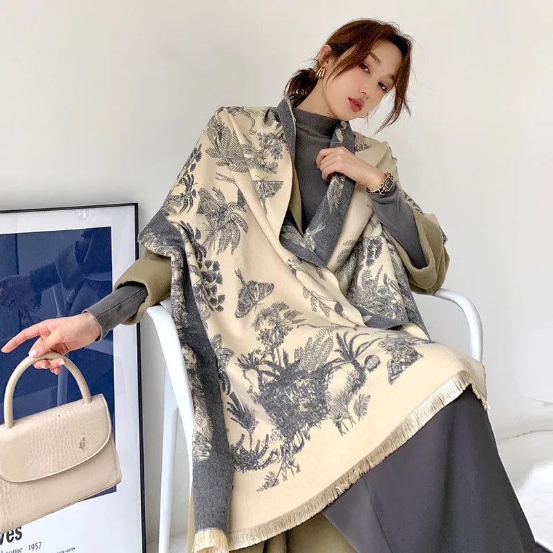 WW | Scarf - elegant women's oversized wrap
