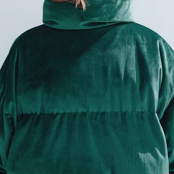 WW | army green Damen Parkas Locker sitzende Stehkragen Daunenjacke Frauen dicke Winterjacken
