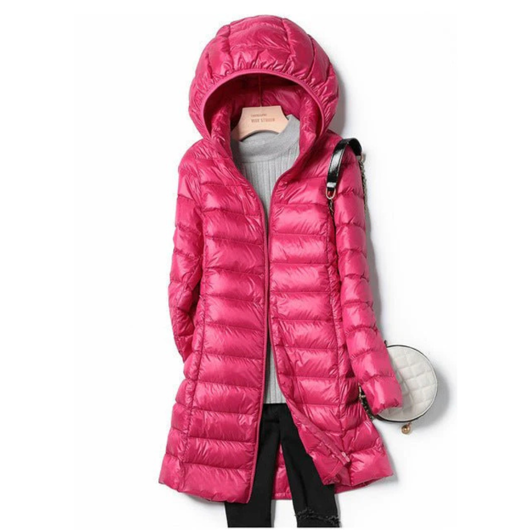 WW | Stilvolle Damen Winter Puffer Jacke mit Kapuze - Gemütlich und Warm