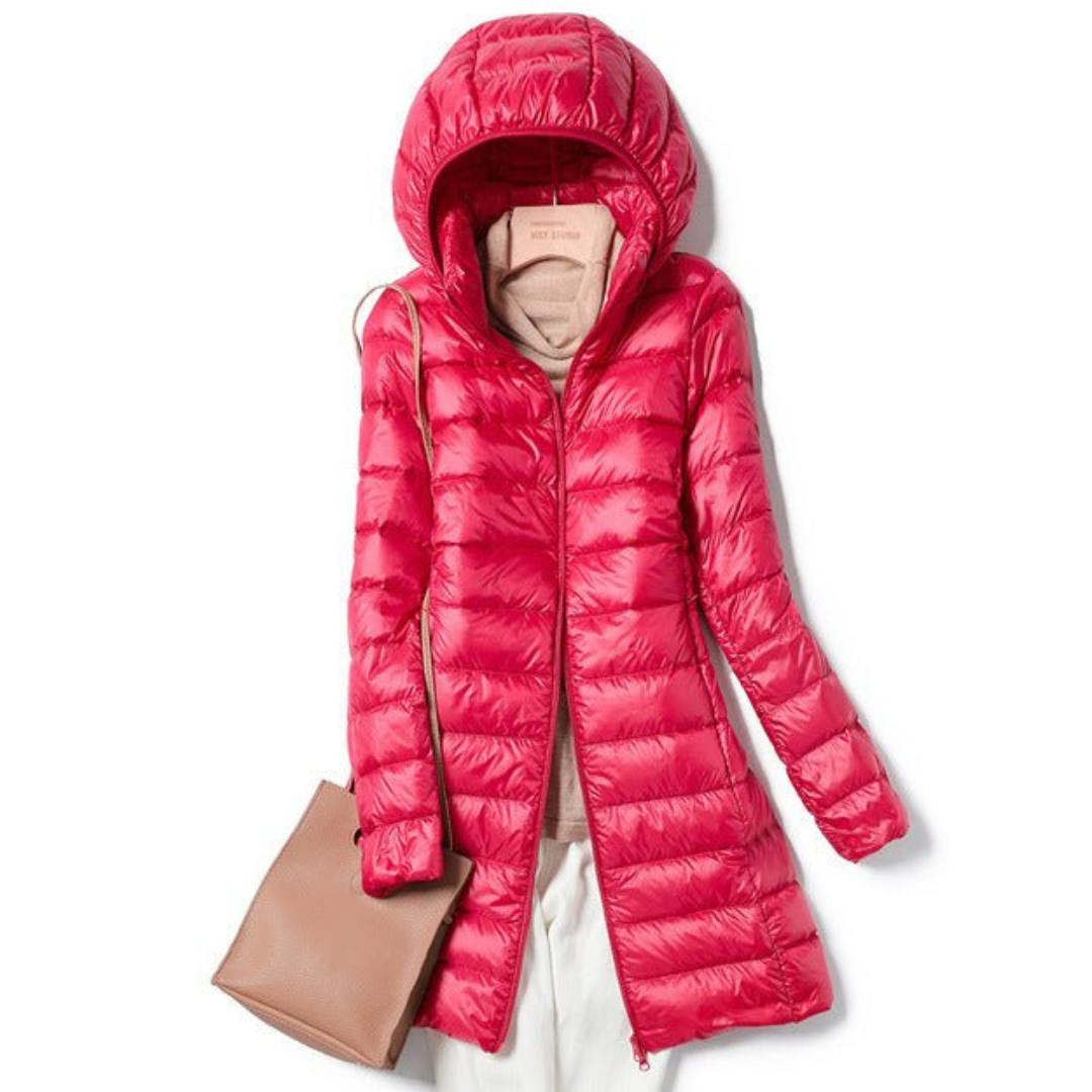 WW | Stilvolle Damen Winter Puffer Jacke mit Kapuze - Gemütlich und Warm
