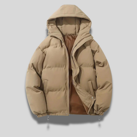WW | Damen Warme Winterjacke mit Kapuze und Reißverschluss