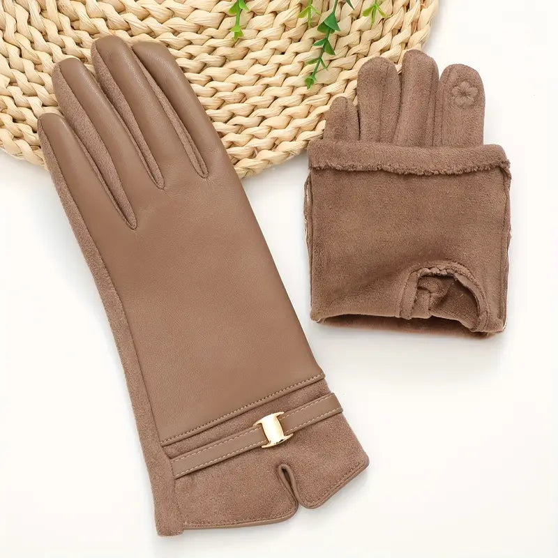 WW | Waterproof Leather Gloves for Winter