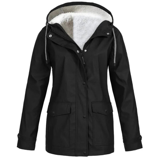 WW | Fleece Außenjacke mit Kapuze - Damenjacke