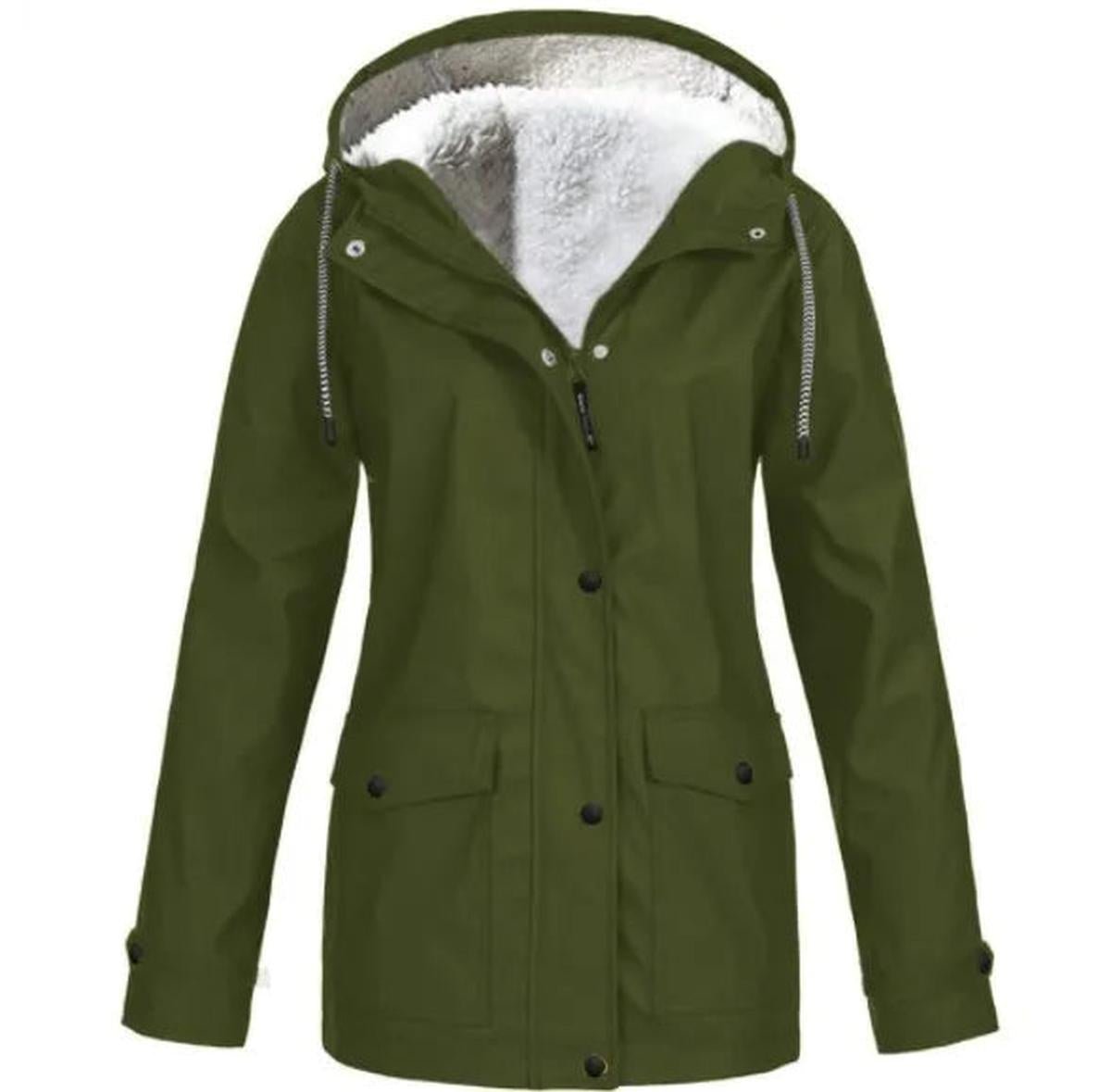 WW | Fleece Außenjacke mit Kapuze - Damenjacke