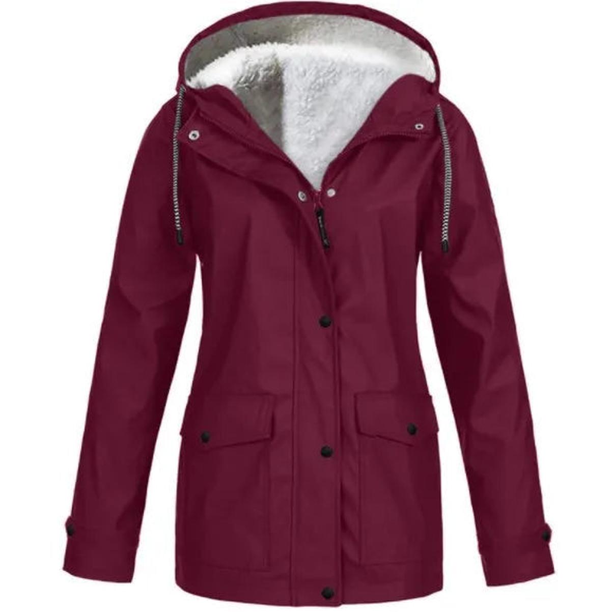 WW | Fleece Außenjacke mit Kapuze - Damenjacke
