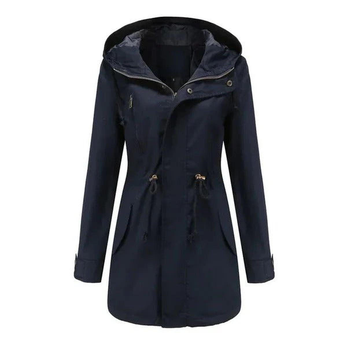 WW | Waterproof Hooded Long Coat For Women