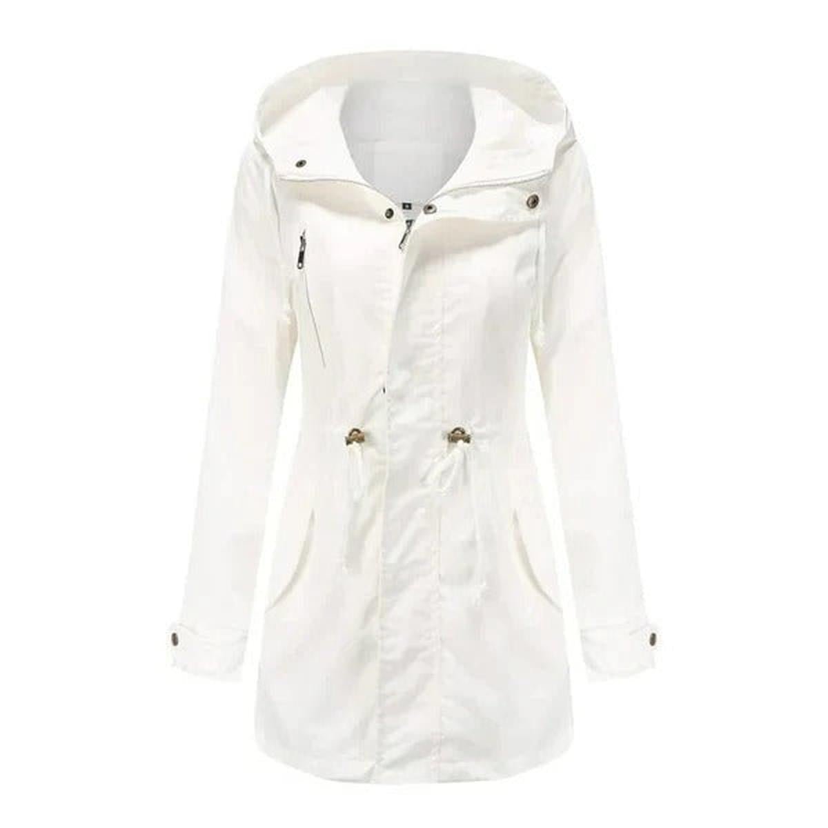 WW | Waterproof Hooded Long Coat For Women