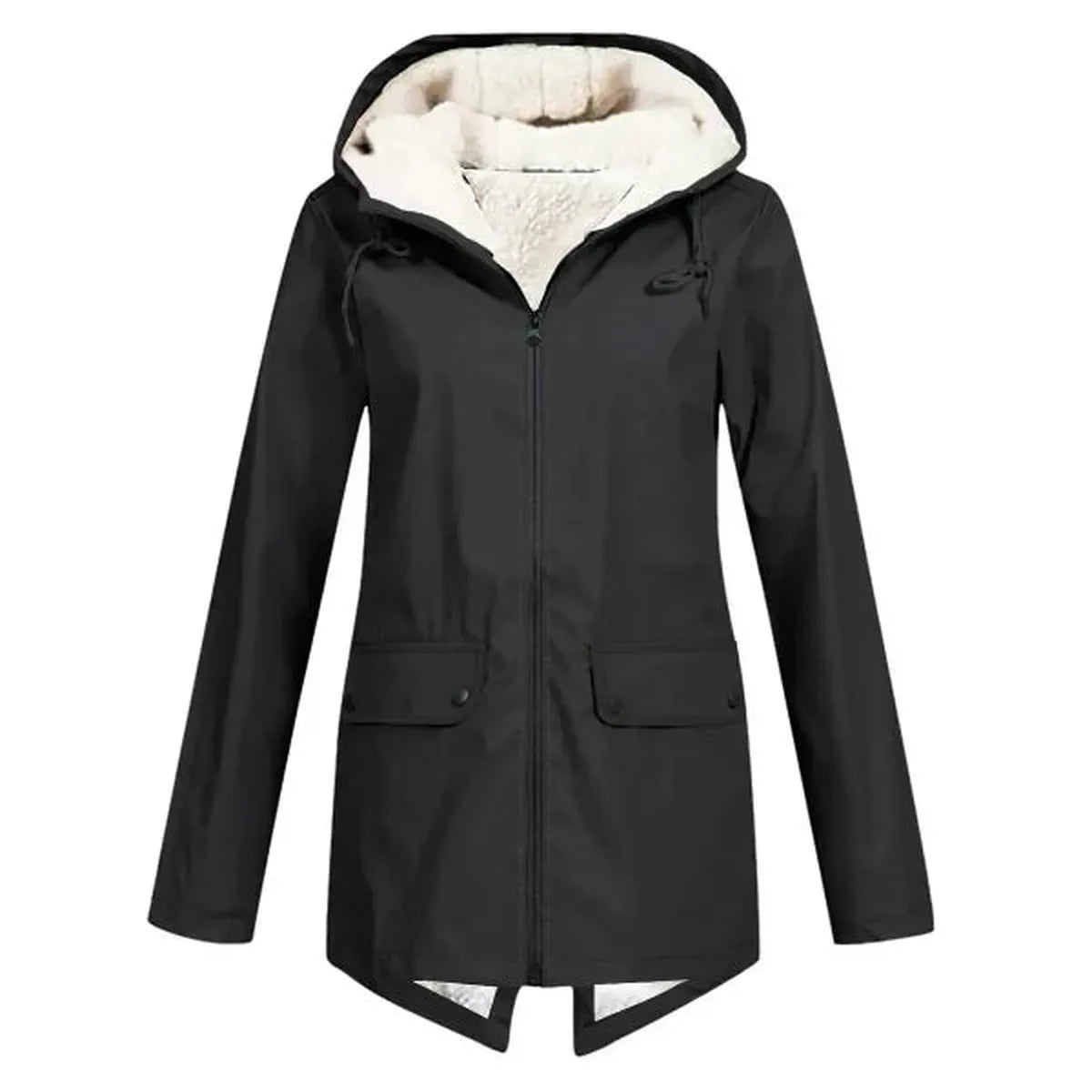 WW | Wasserdichter Hut Trenchcoat mit Fleece Futter
