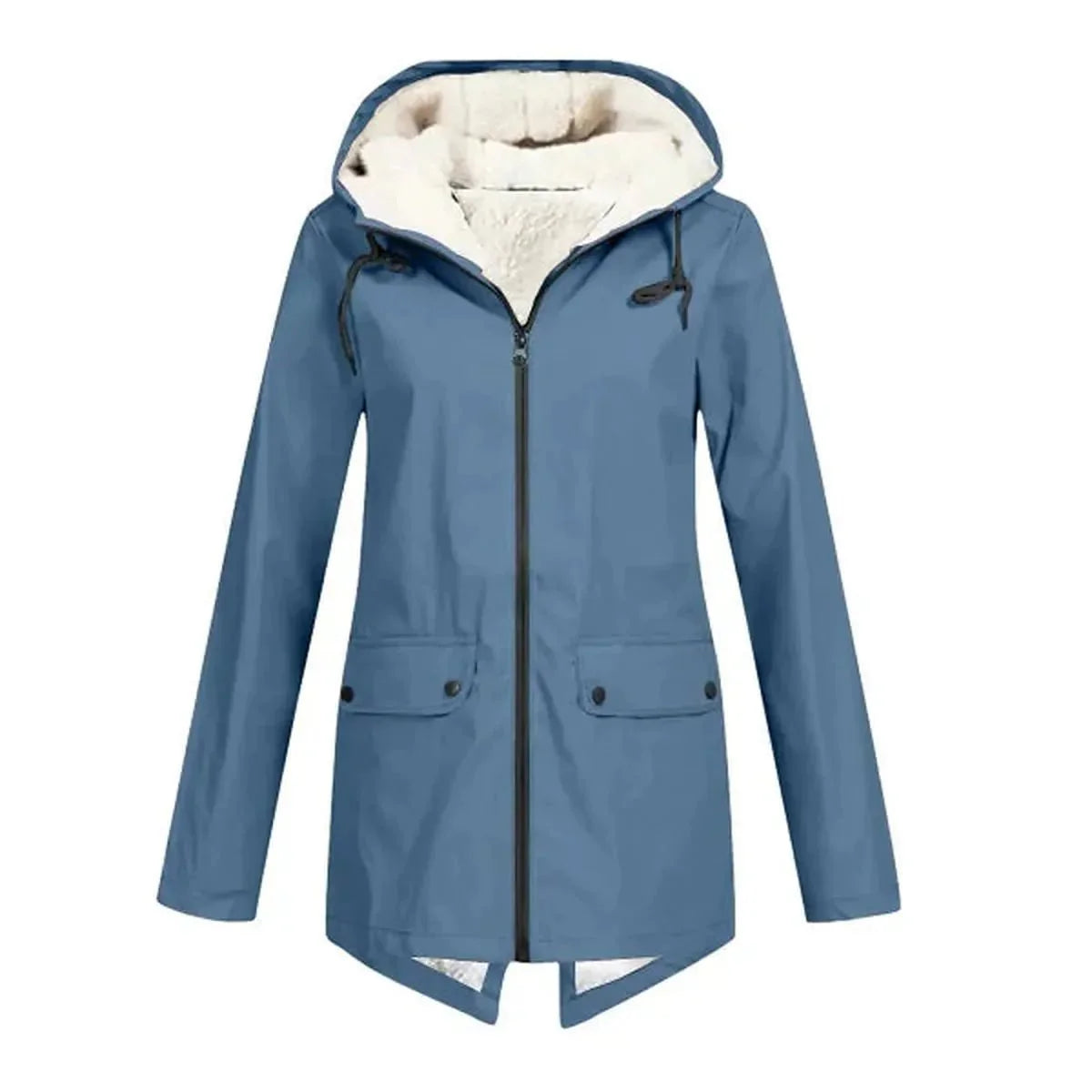 WW | Wasserdichter Hut Trenchcoat mit Fleece Futter