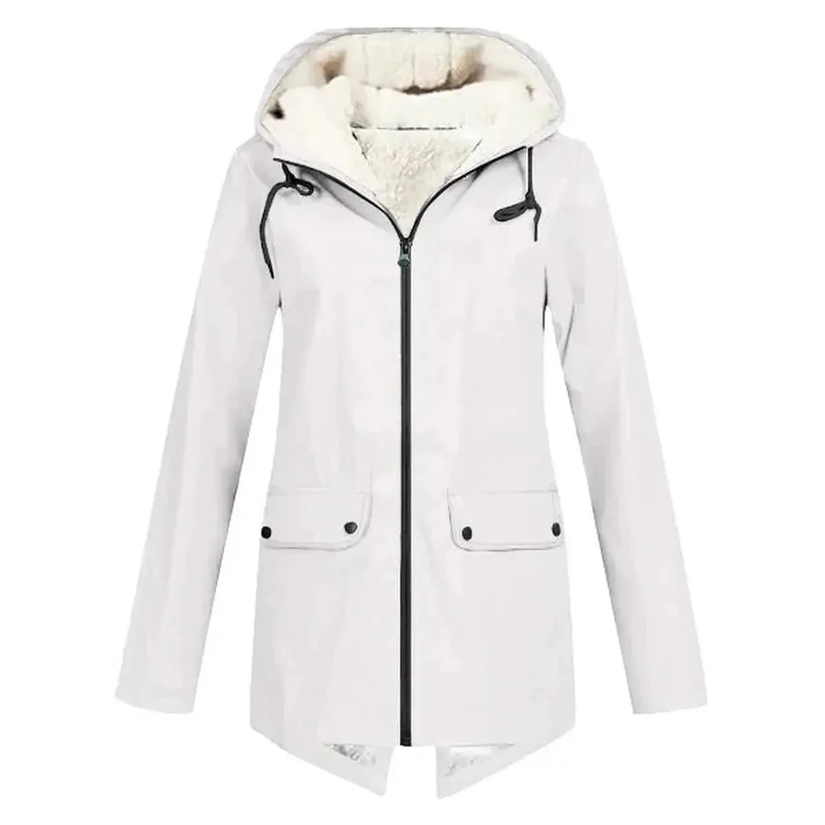WW | Wasserdichter Hut Trenchcoat mit Fleece Futter