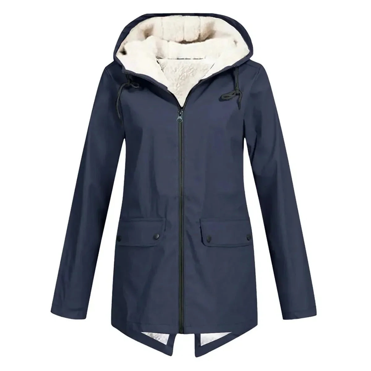 WW | Wasserdichter Hut Trenchcoat mit Fleece Futter