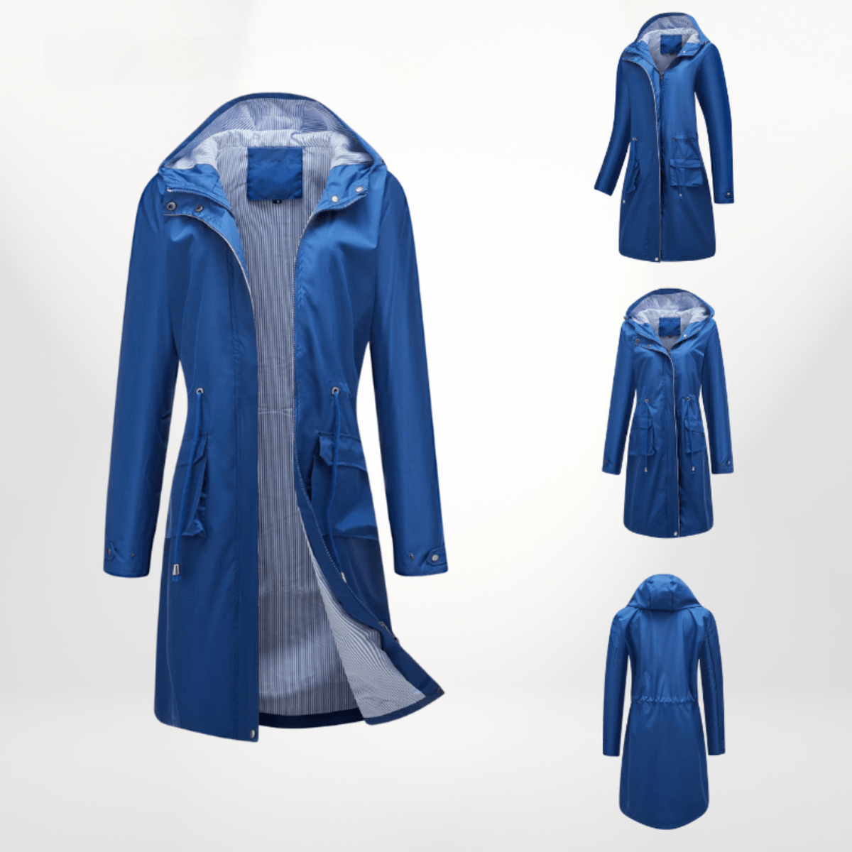 WW | Wasserdichter Over Knee Regen Trenchcoat