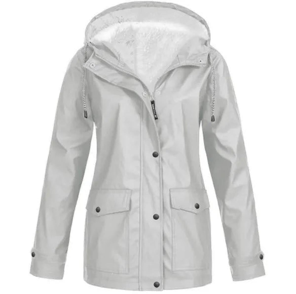 WW | Waterproof Windproof Fleece-Lined Outdoor Jacket with Hood