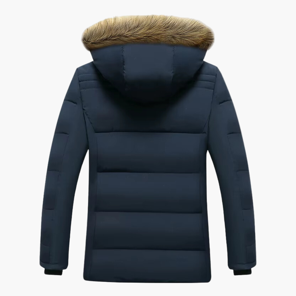 WW | Winterparka mit Kapuze und Kunstfell - Warm gefütterte Outdoorjacke für kalte Tage