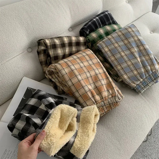 WW | Warm and soft fabric trousers for women