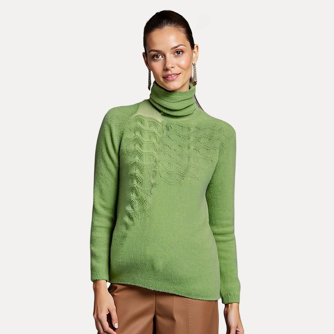 WW | Soft Acrylic Turtleneck Sweater for Women
