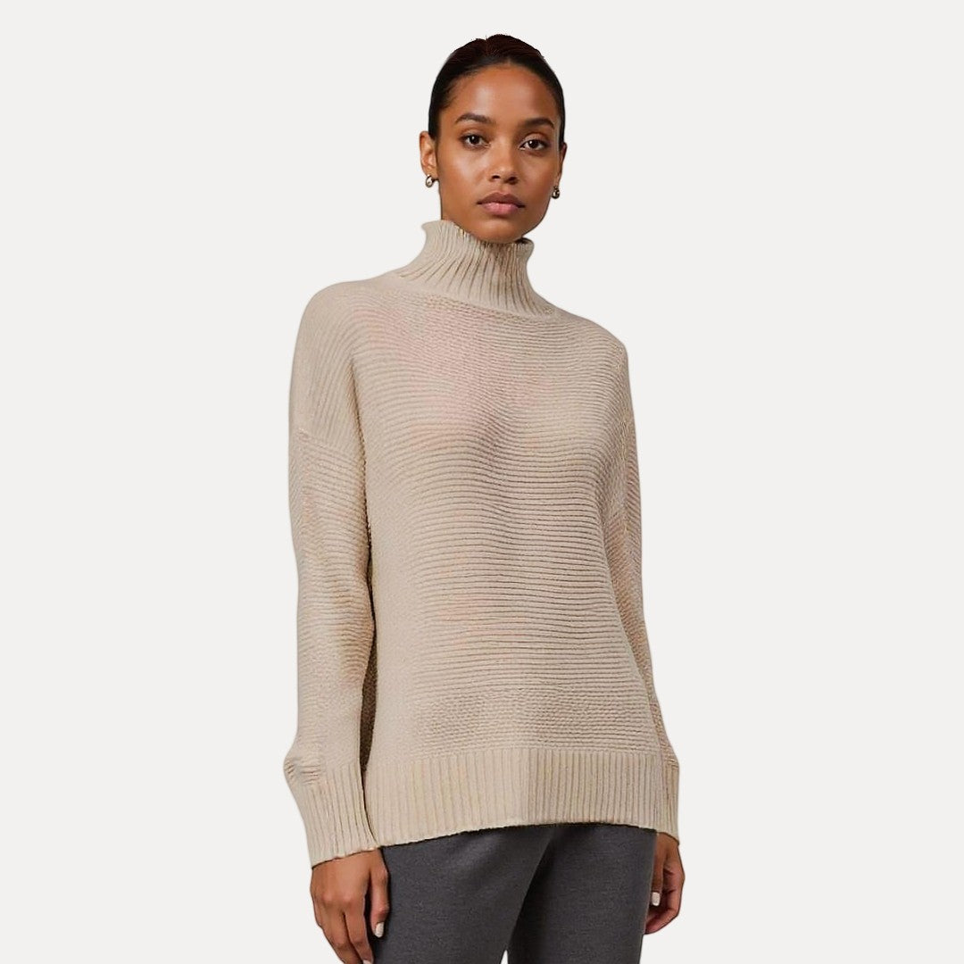 WW | Soft Wool Jumper with Stand-Up Collar