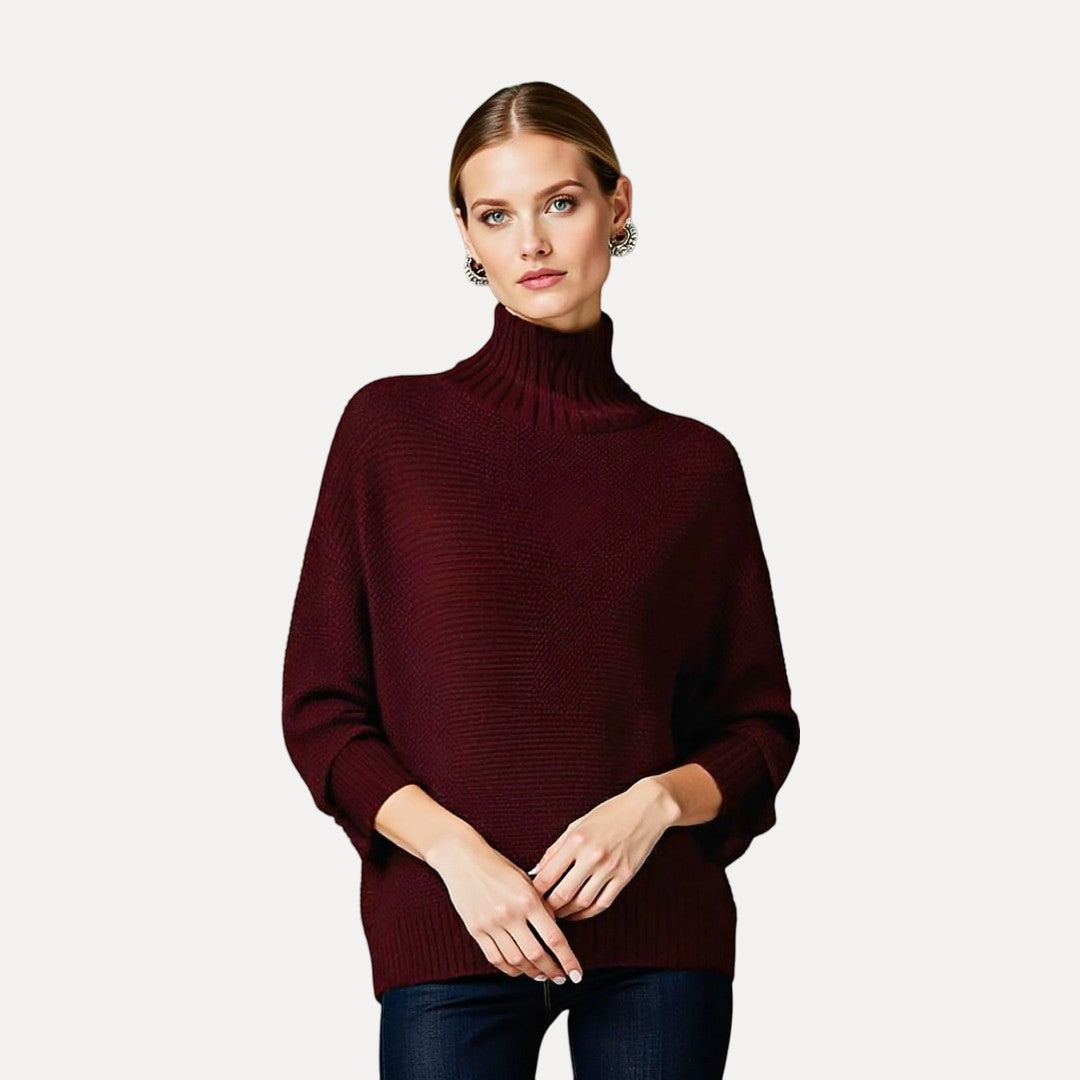 WW | Soft Wool Jumper with Stand-Up Collar