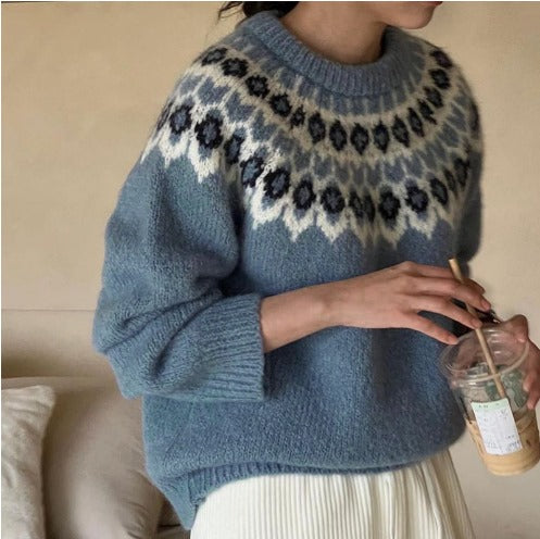 WW | Stilvoller Jacquard Pullover