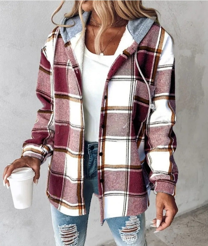 WW | Plaid Hooded Jacket