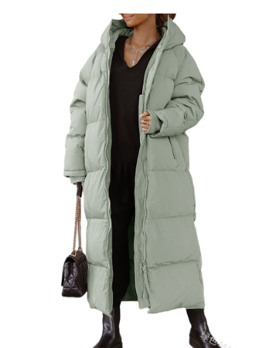 WW | Lange gepolsterte Daunenjacke für Damen