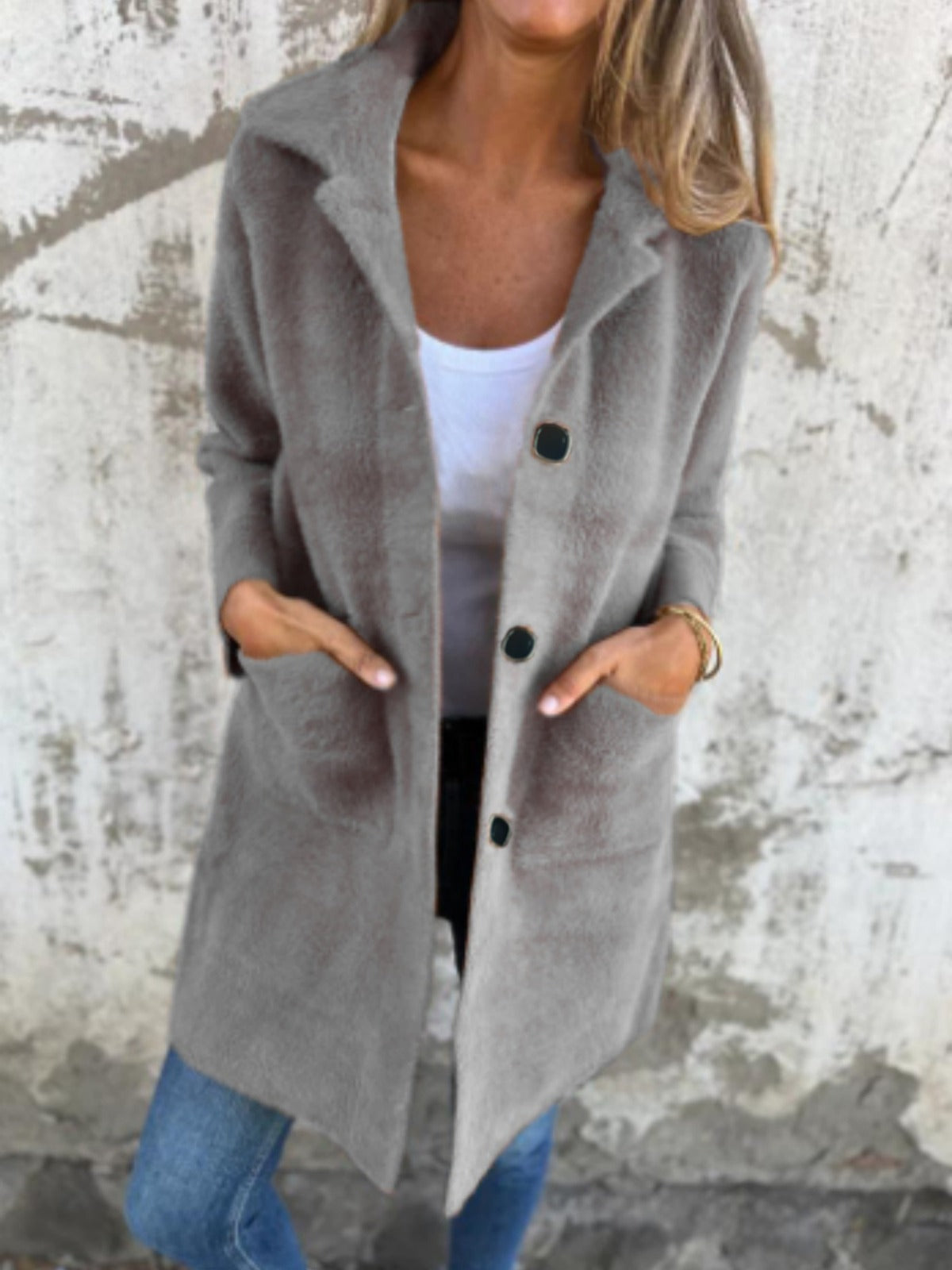 WW | Long jacket with buttons