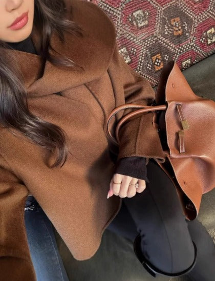 WW | Chic Wollmantel mit Schal