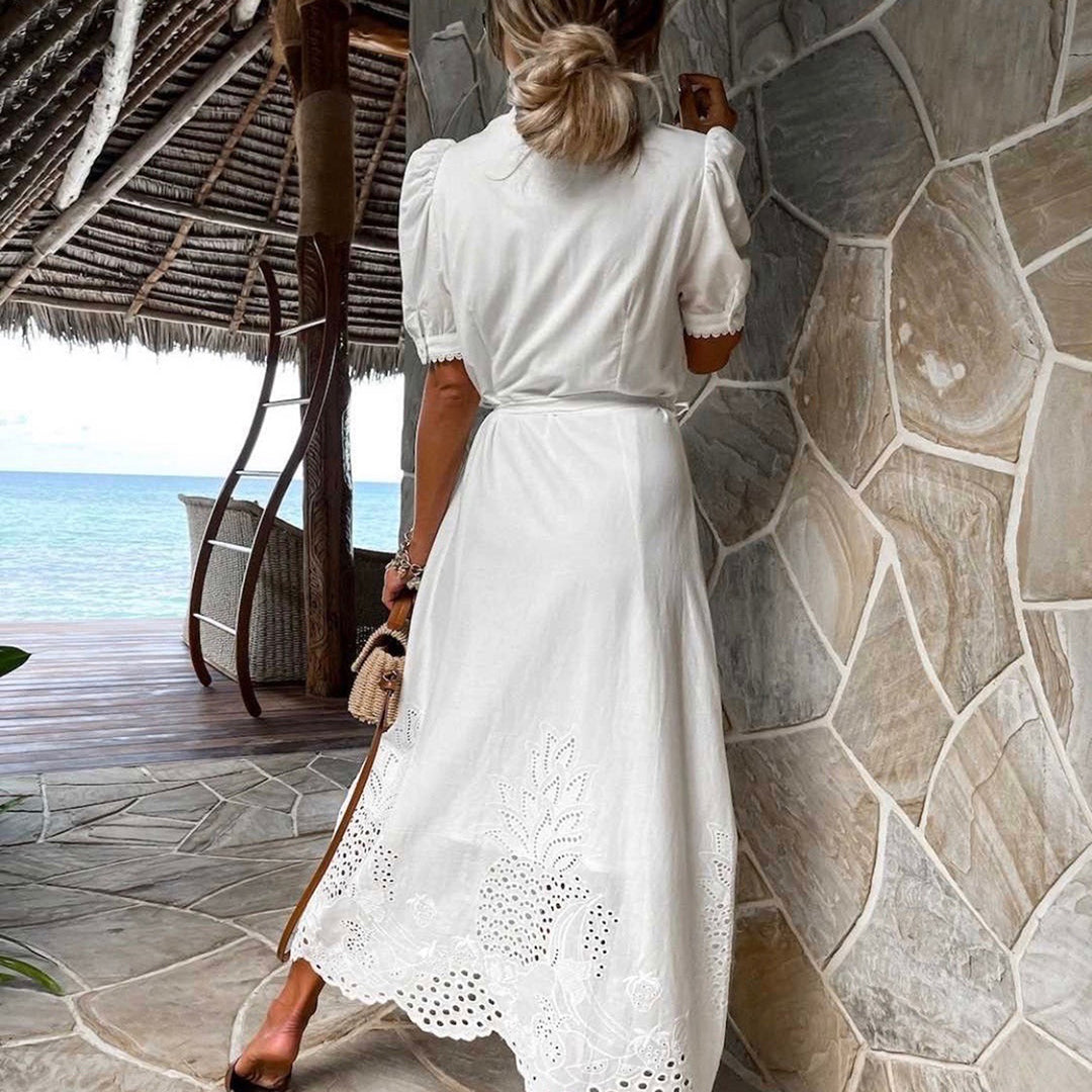 WW - Elegantes besticktes Sommerkleid