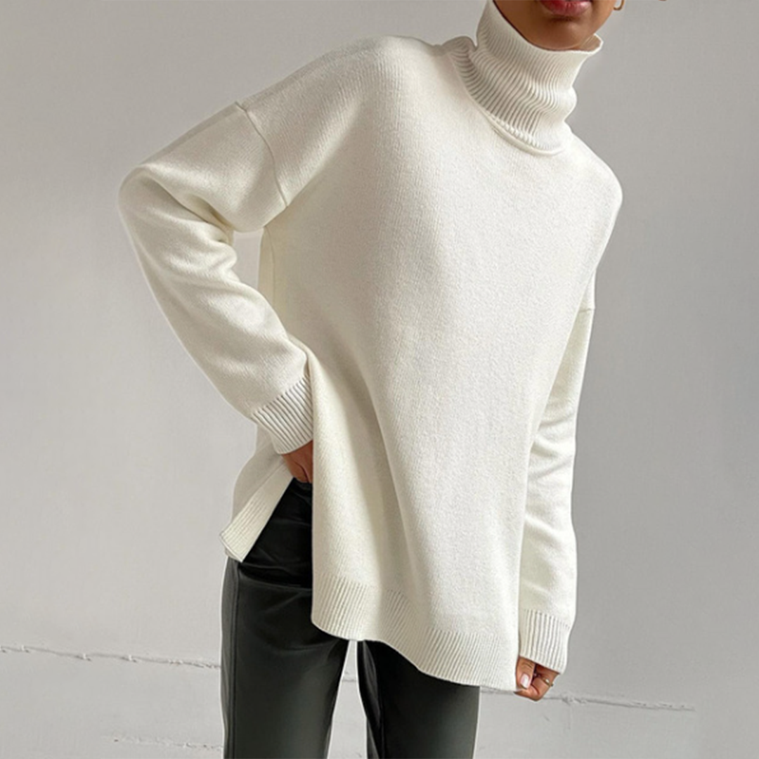 WW | Modischer Pullover mit Seitenschlitzen