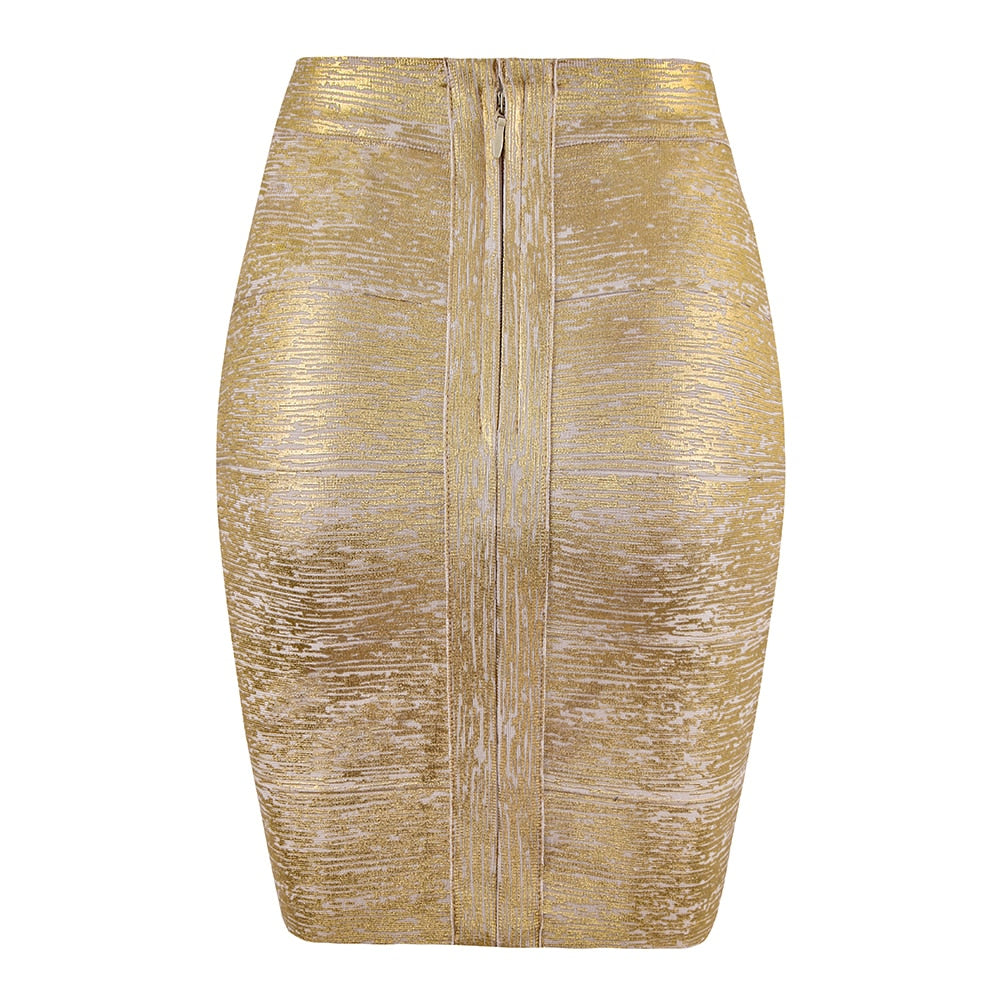 WW | Glitter & Gold Pencil Skirt