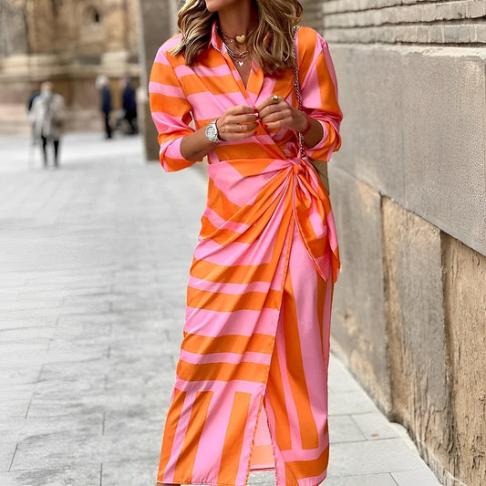 WW | Half Sleeve V Neck Maxi Summer Dress