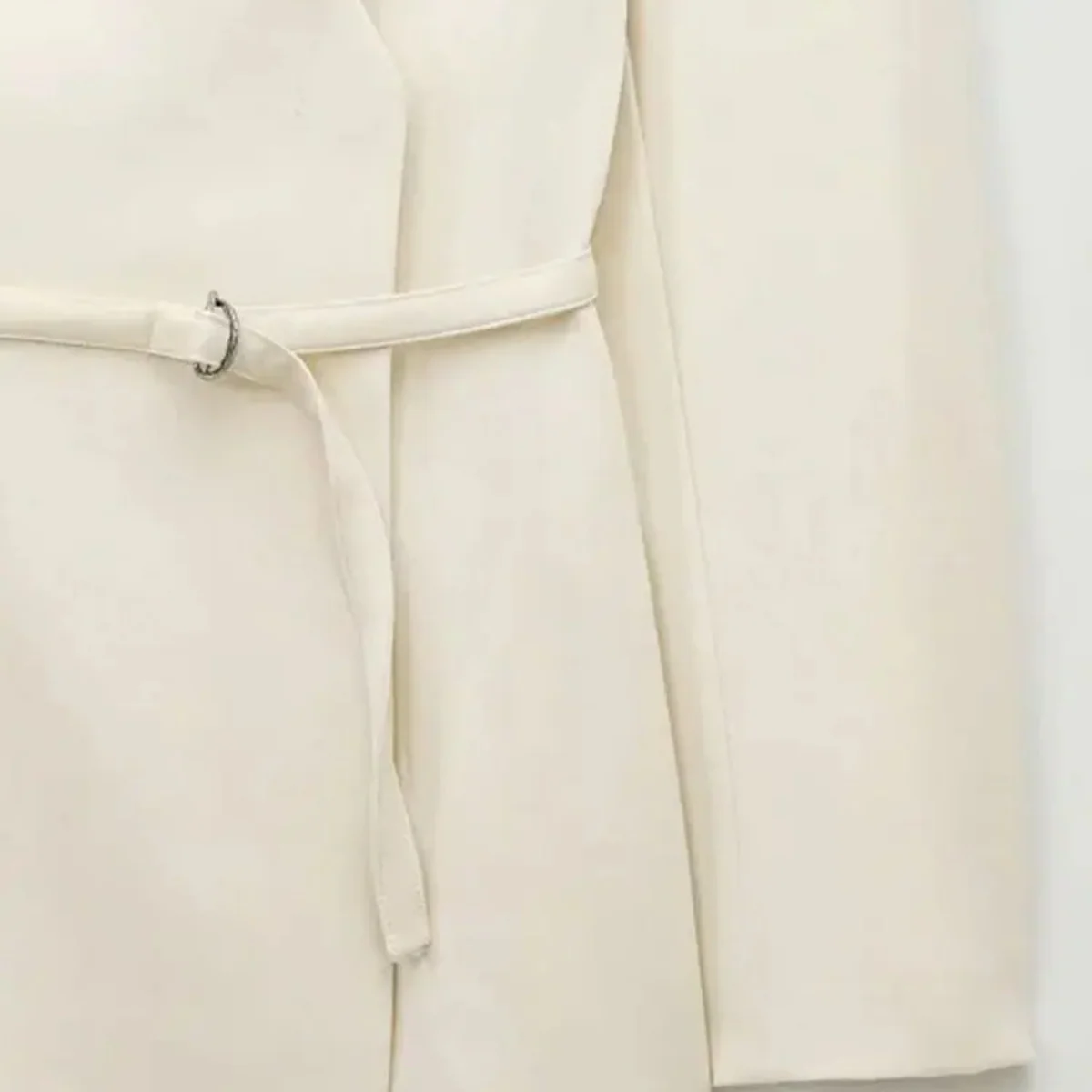 WW | Damen Wickelblazerjacke mit Gürtel und Taillierter Passform
