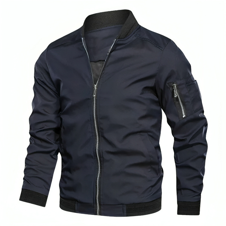WW | Men's Zipper Weather Resistant Summer Bomber Jacket