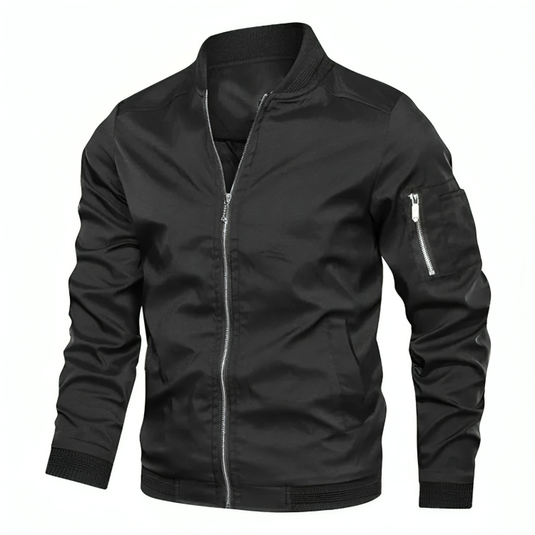 WW | Men's Zipper Weather Resistant Summer Bomber Jacket