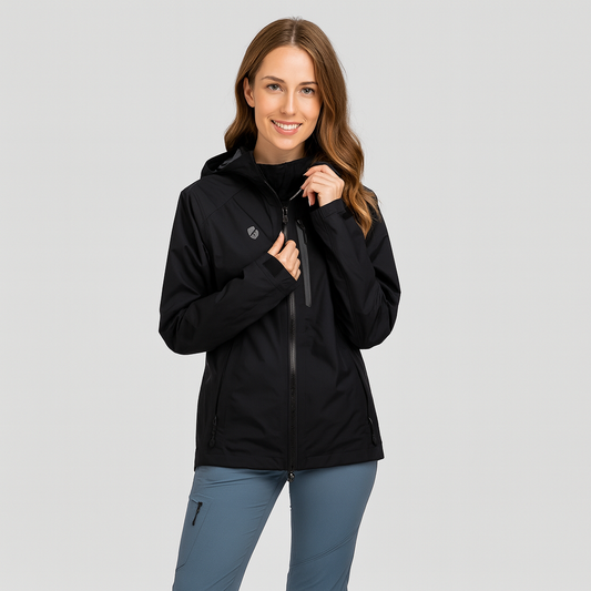 WW | Wind und Wasserdichte Jacke mit Kapuze für Damen