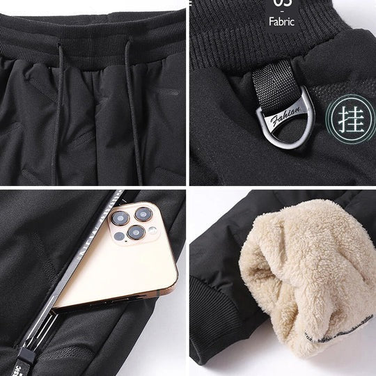 WW | Men's Double-Layer Pants - Fleece Lined & Stylish Design